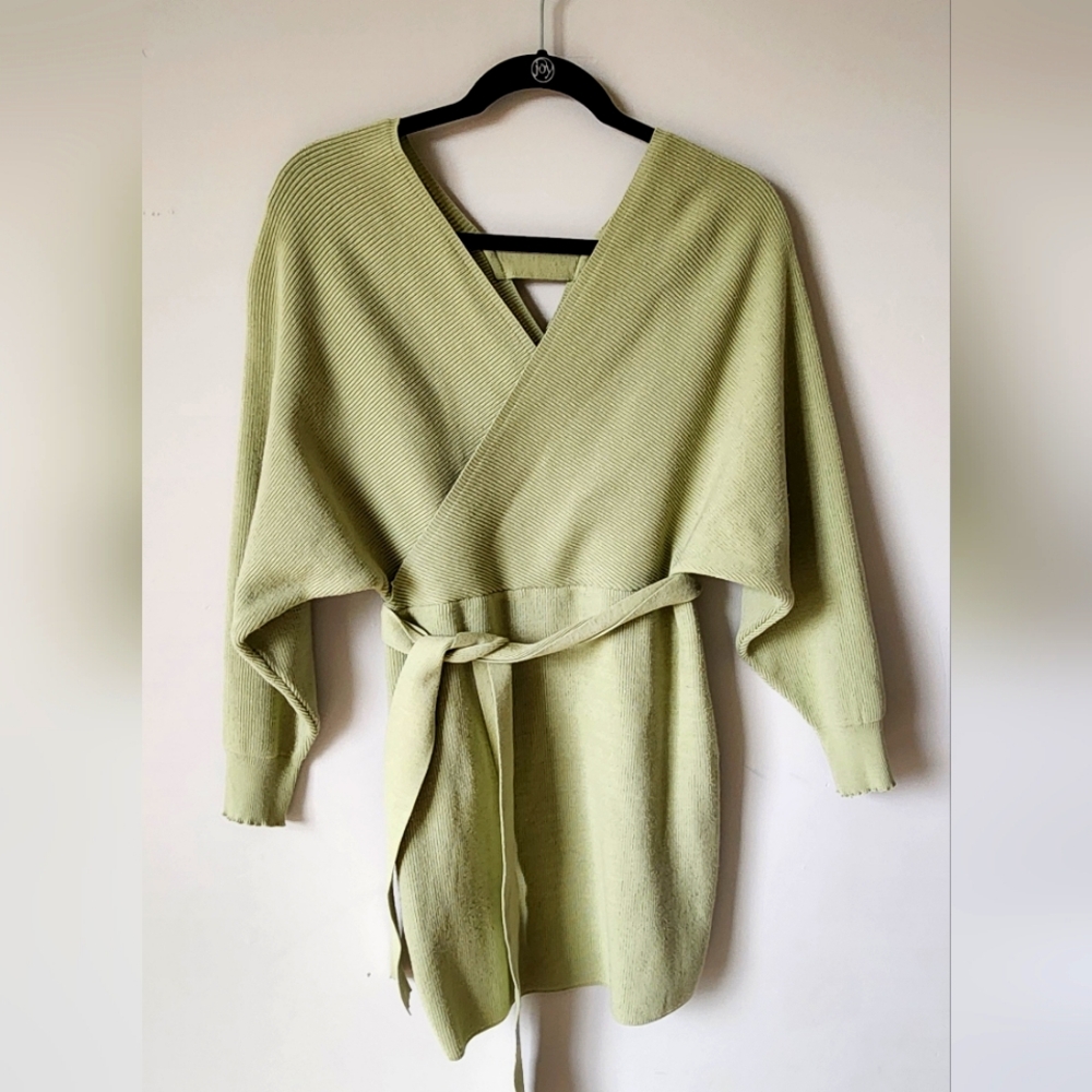 Sweater Dress with belt